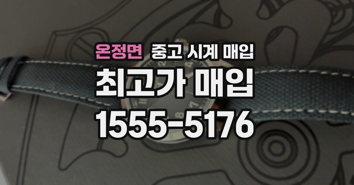 온정면 중고 시계 매입