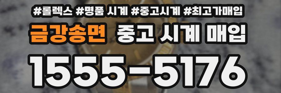 금강송면 중고 시계 매입