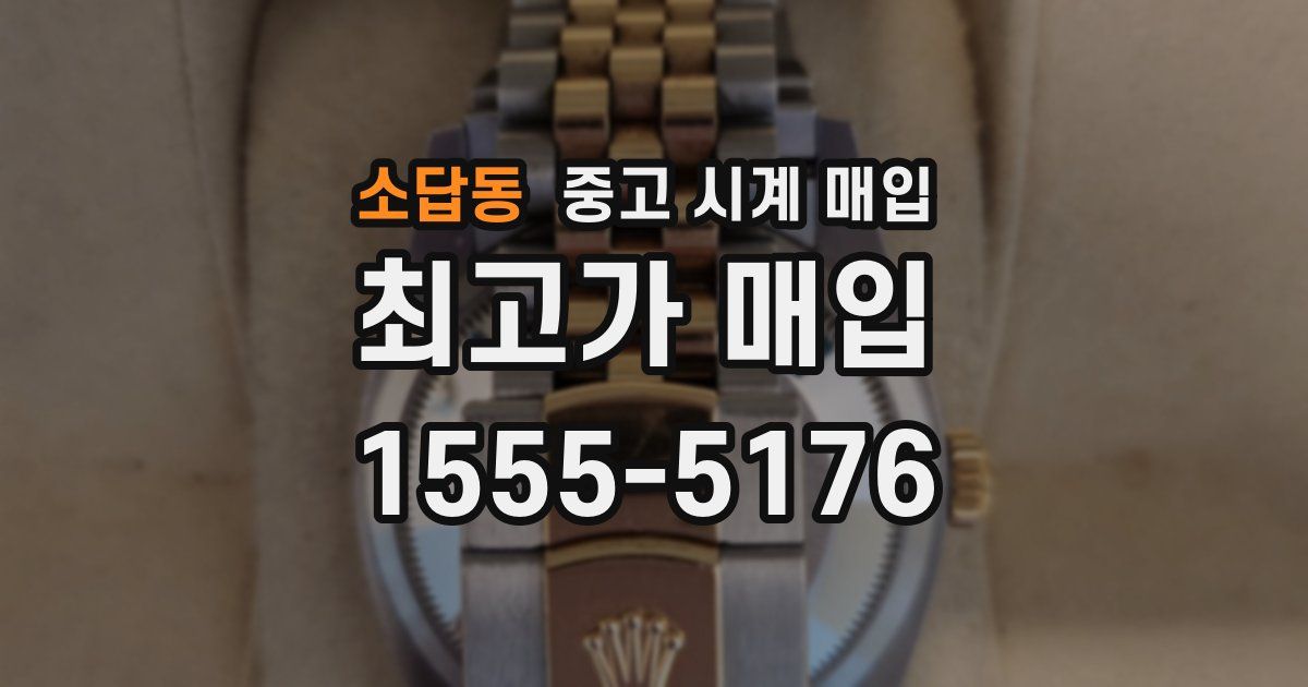 소답동 중고 시계 매입