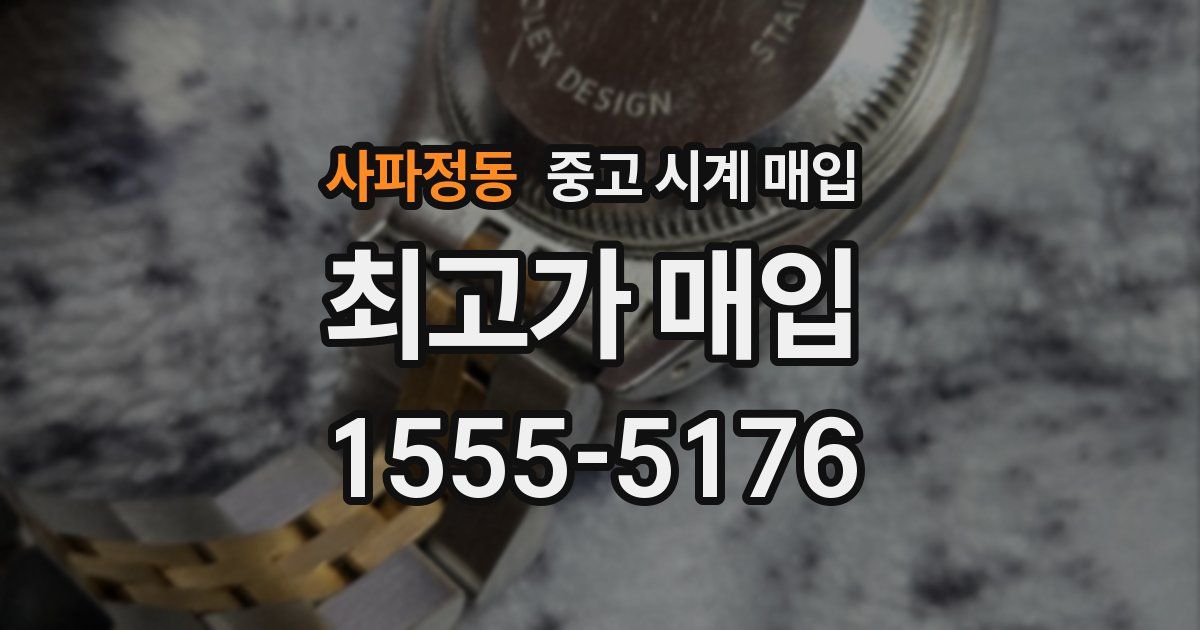 사파정동 중고 시계 매입
