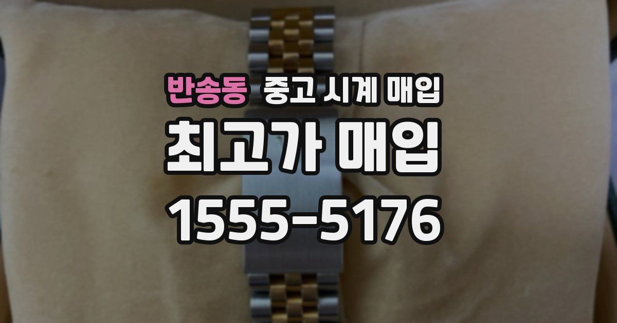 반송동 중고 시계 매입