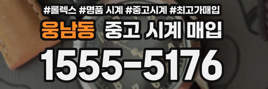 웅남동 중고 시계 매입