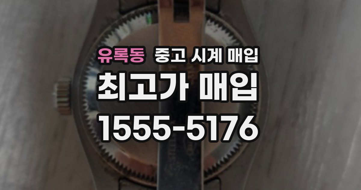 유록동 중고 시계 매입