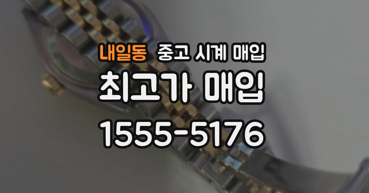 내일동 중고 시계 매입