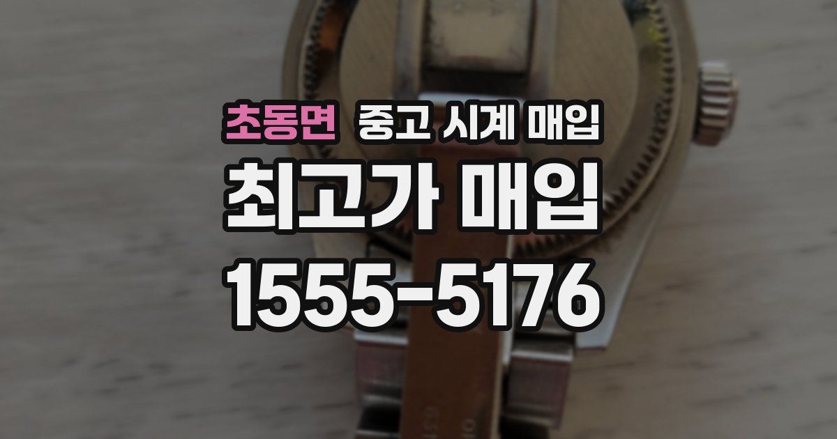 초동면 중고 시계 매입