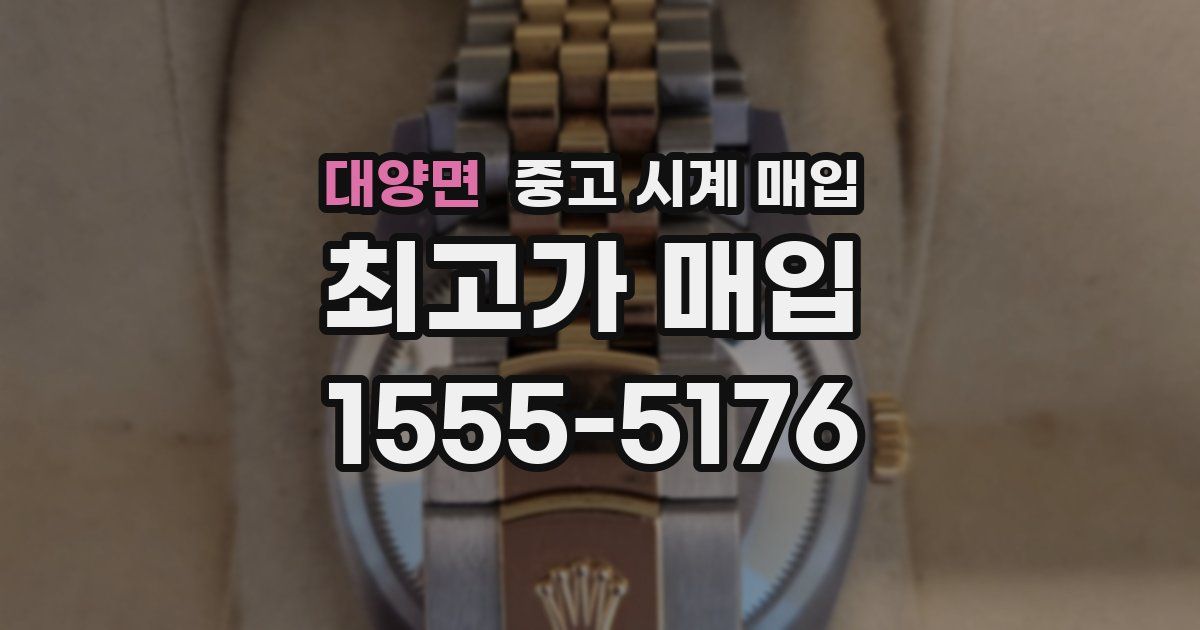 대양면 중고 시계 매입