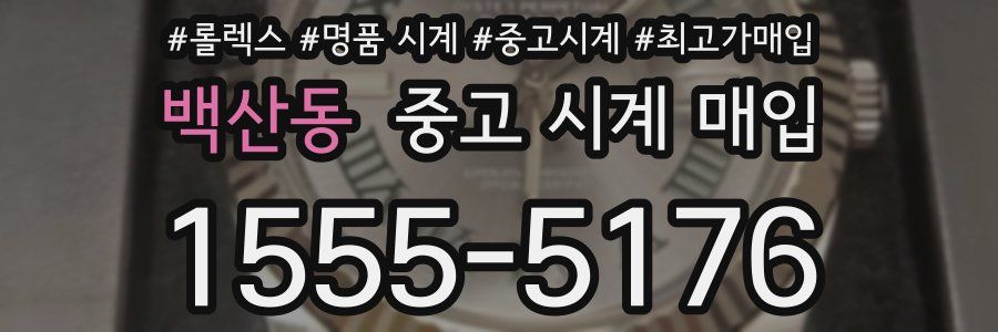 백산동 중고 시계 매입