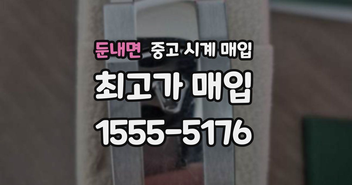 둔내면 중고 시계 매입