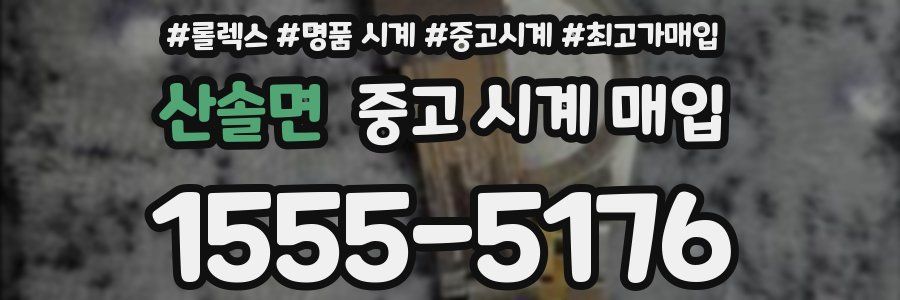 산솔면 중고 시계 매입