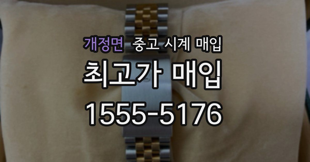 개정면 중고 시계 매입