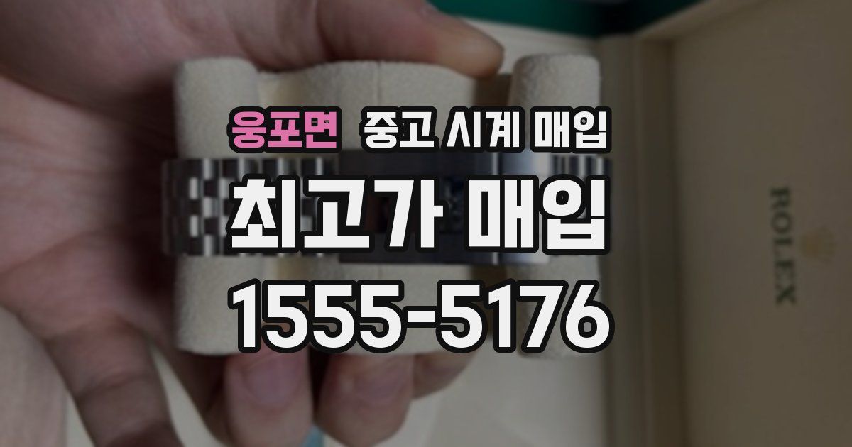 웅포면 중고 시계 매입