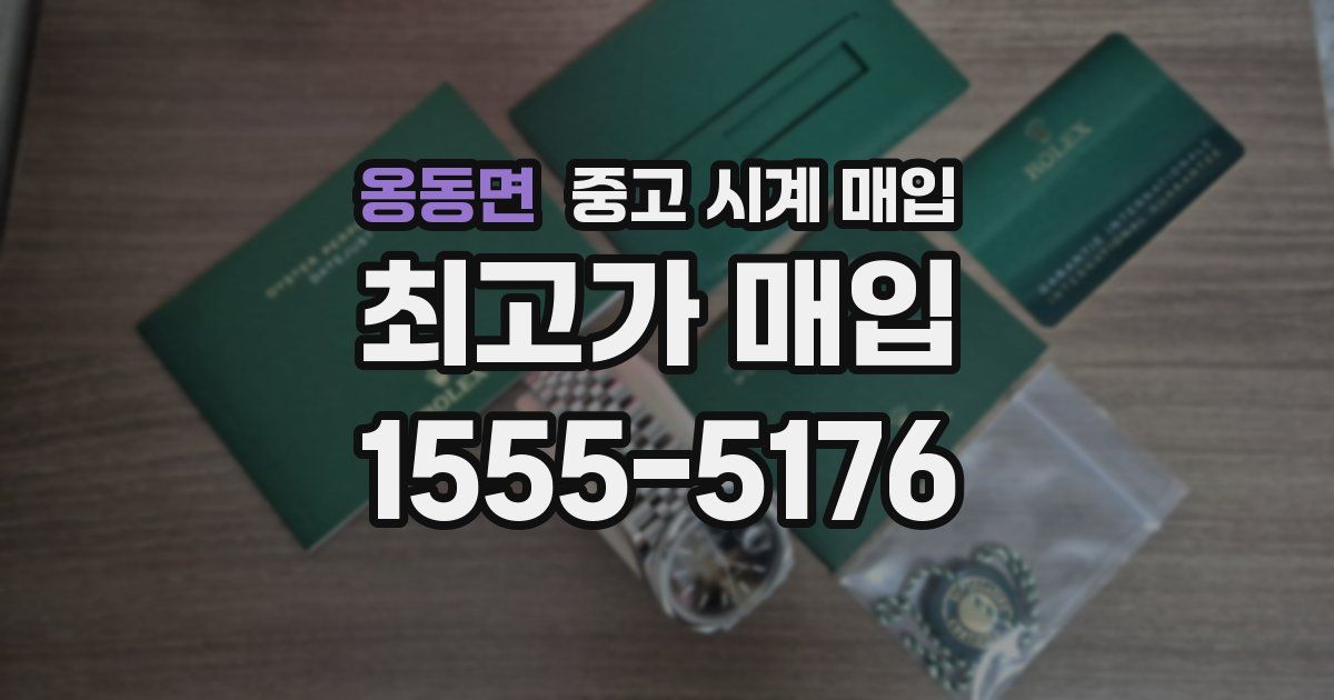 옹동면 중고 시계 매입