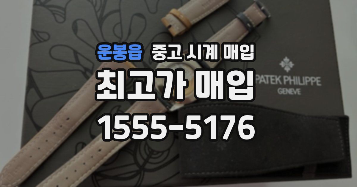 운봉읍 중고 시계 매입