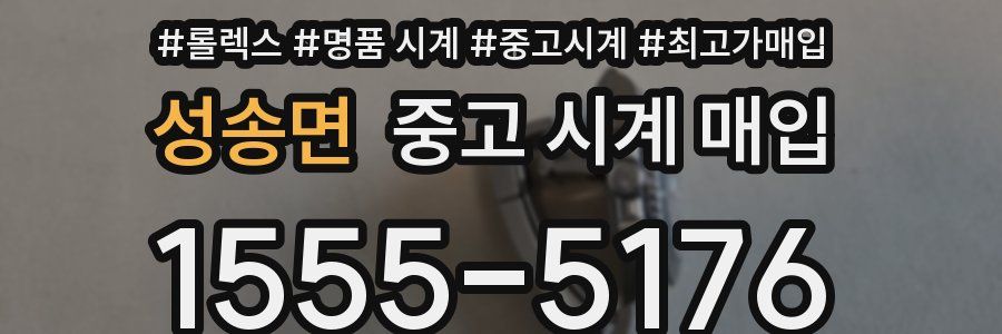 성송면 중고 시계 매입