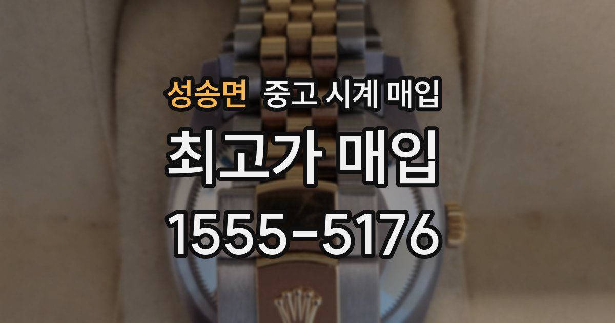 성송면 중고 시계 매입