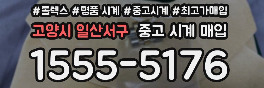 고양시 일산서구 중고 시계 매입