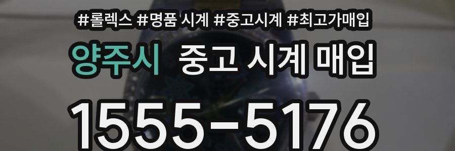 양주시 중고 시계 매입