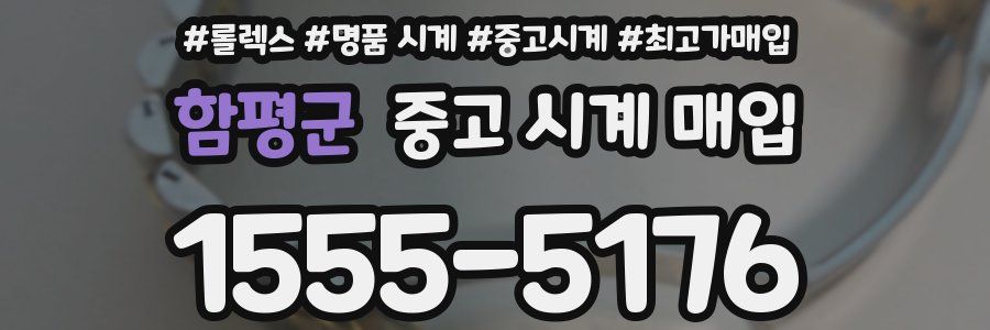함평군 중고 시계 매입