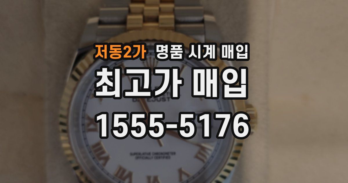저동2가 명품 시계 매입