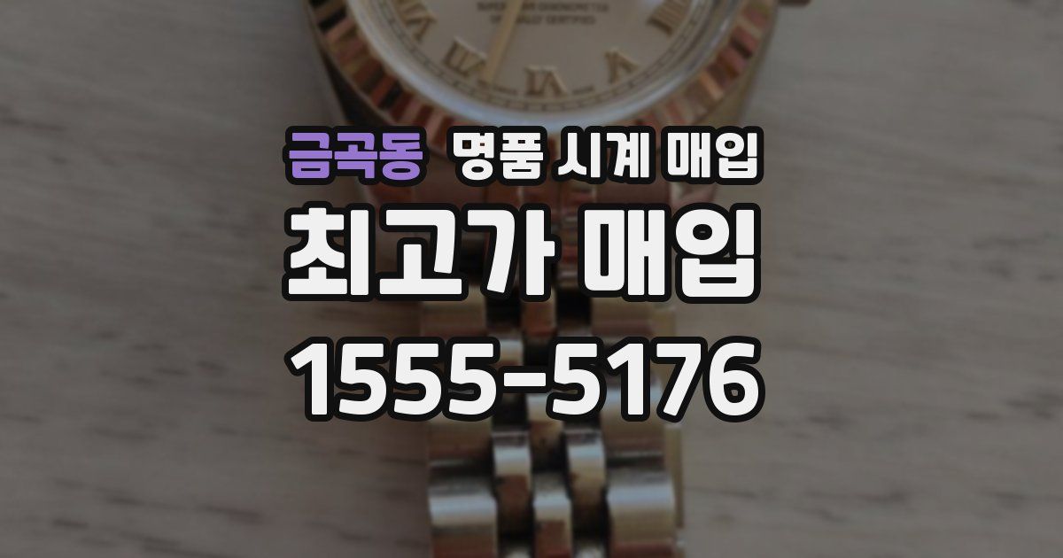 금곡동 명품 시계 매입