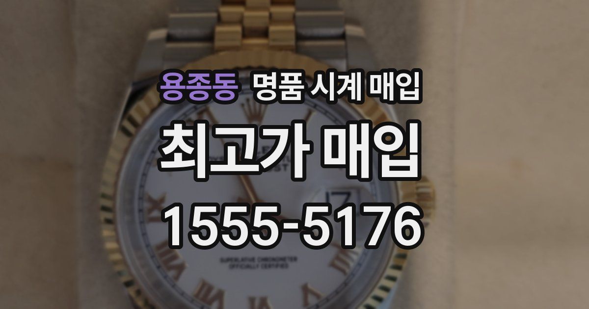 용종동 명품 시계 매입