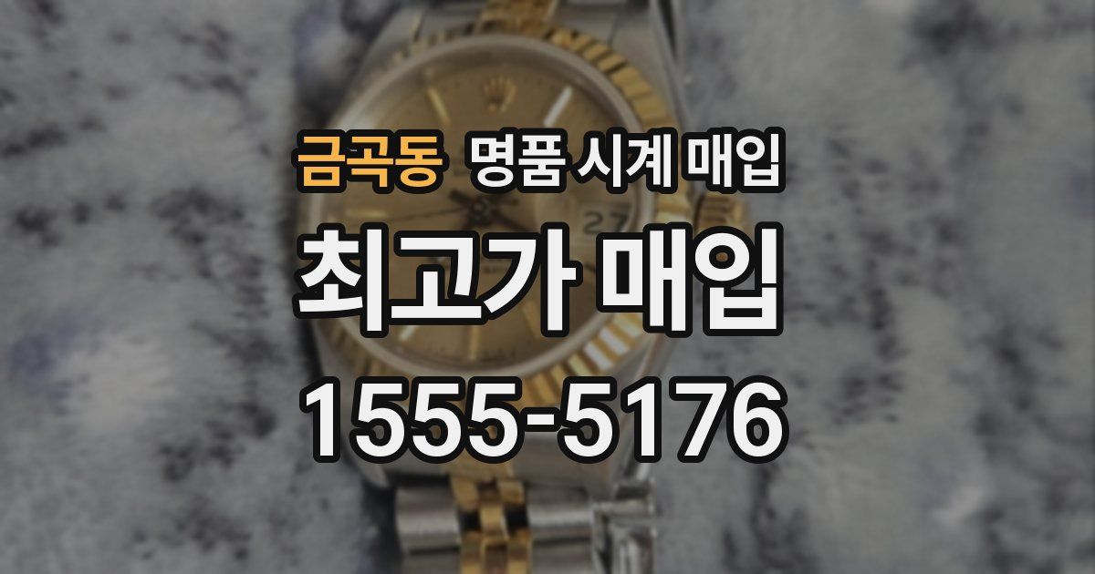 금곡동 명품 시계 매입