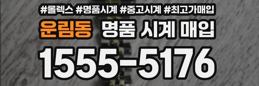 운림동 명품 시계 매입