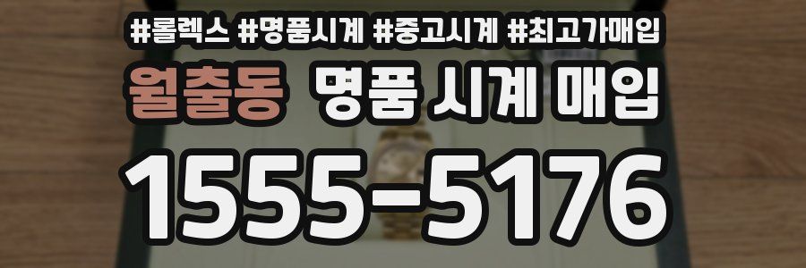 월출동 명품 시계 매입