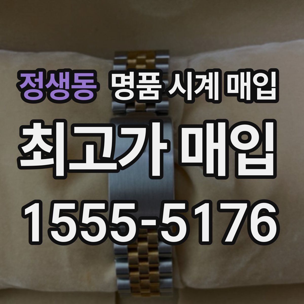 정생동 명품 시계 매입