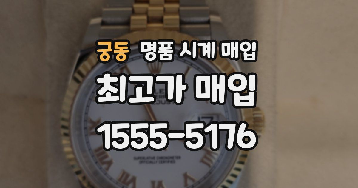 궁동 명품 시계 매입