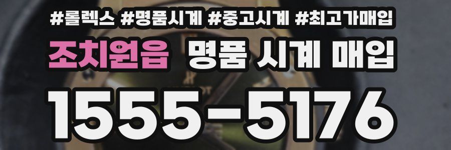 조치원읍 명품 시계 매입