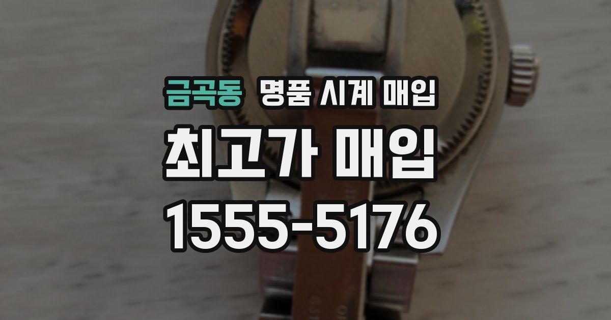 금곡동 명품 시계 매입