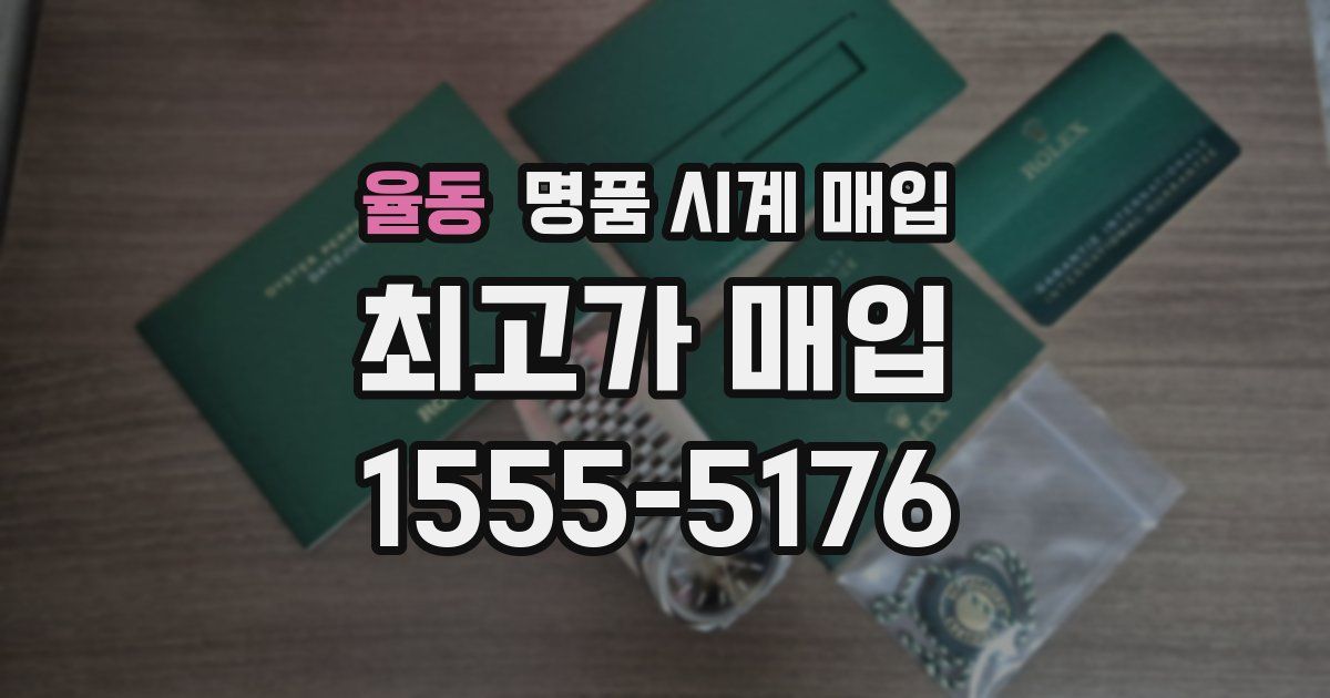 율동 명품 시계 매입