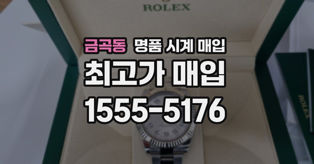 금곡동 명품 시계 매입