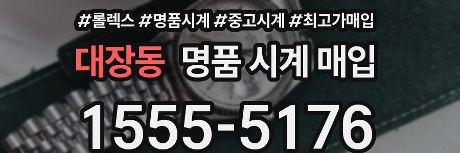 대장동 명품 시계 매입