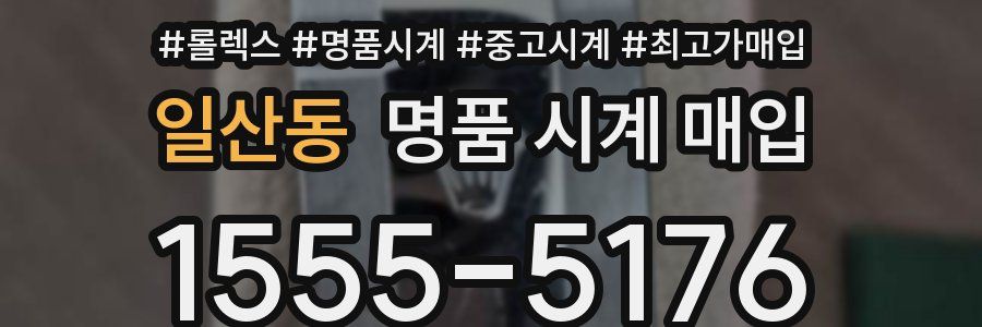 일산동 명품 시계 매입