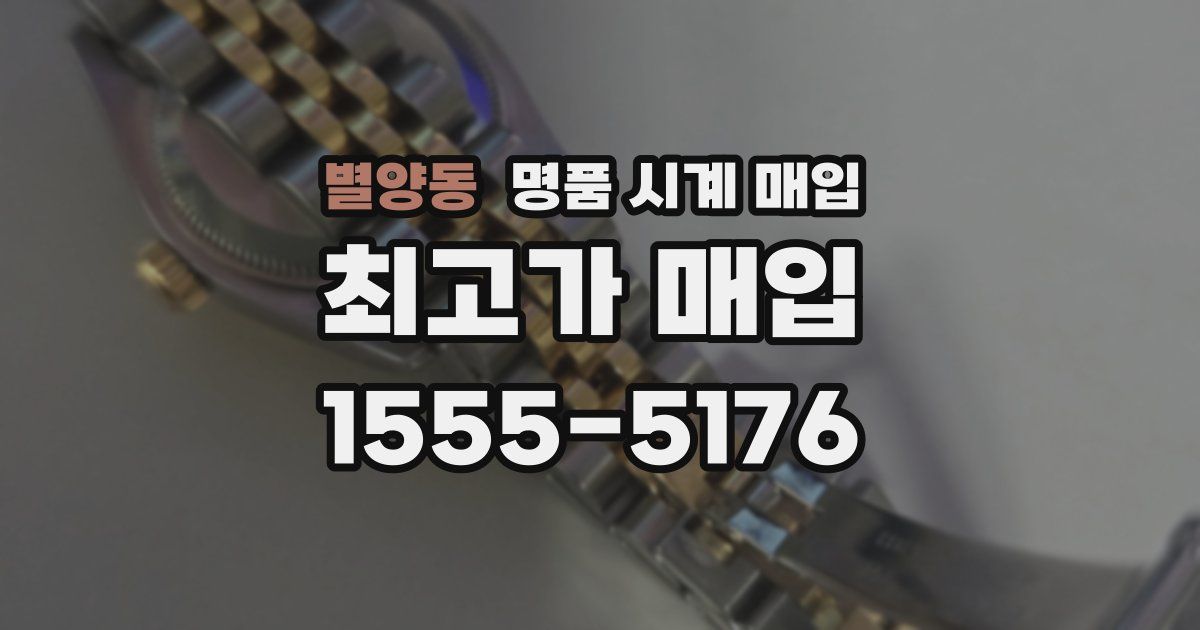 별양동 명품 시계 매입