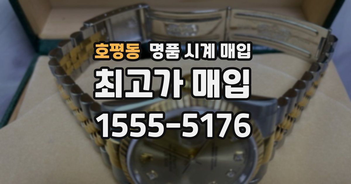 호평동 명품 시계 매입