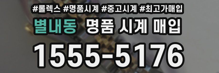 별내동 명품 시계 매입