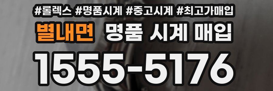 별내면 명품 시계 매입