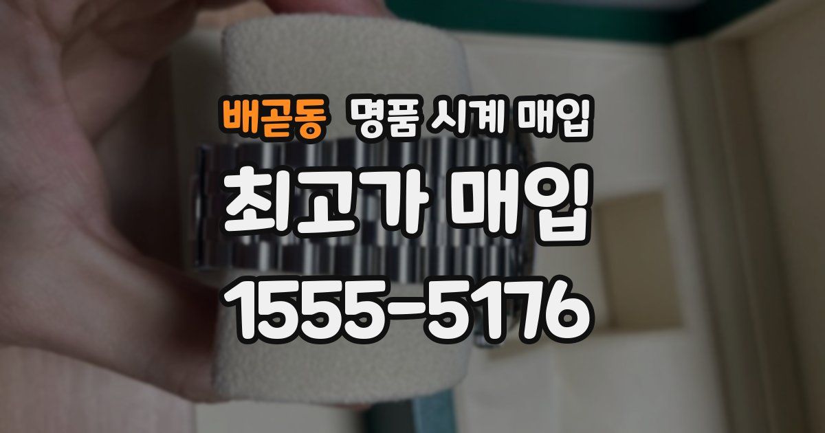 배곧동 명품 시계 매입