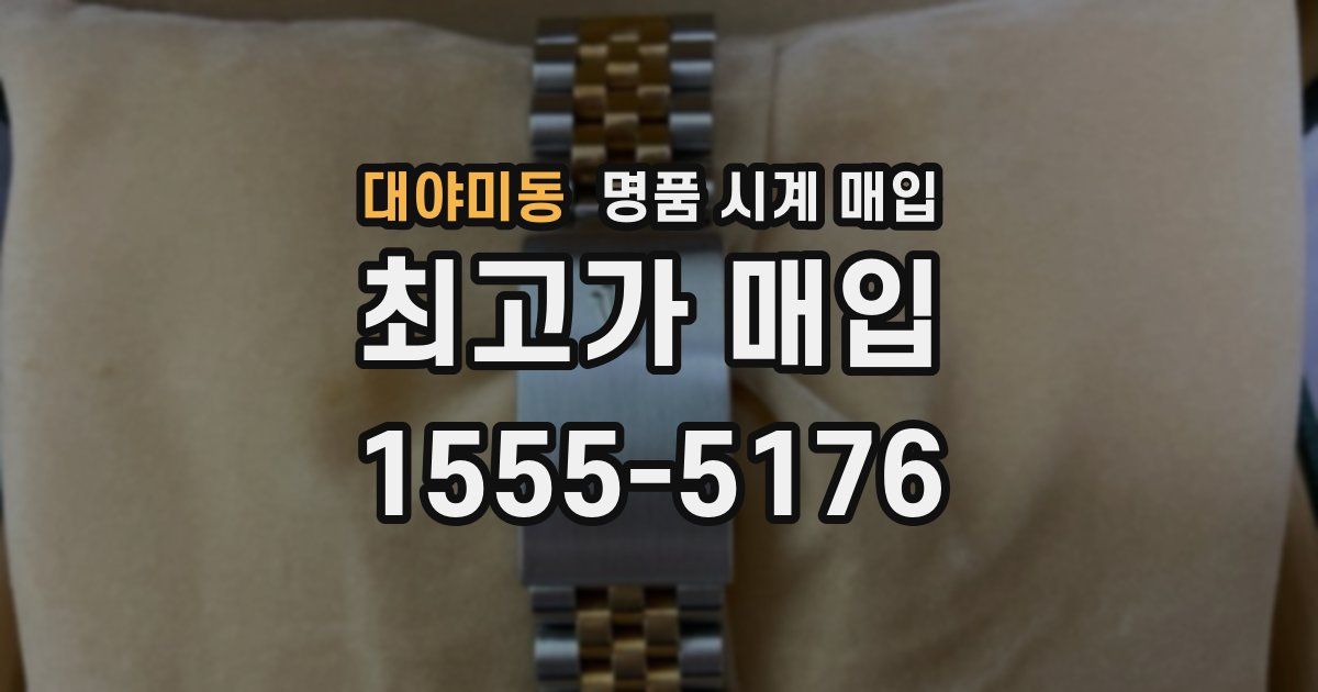 대야미동 명품 시계 매입