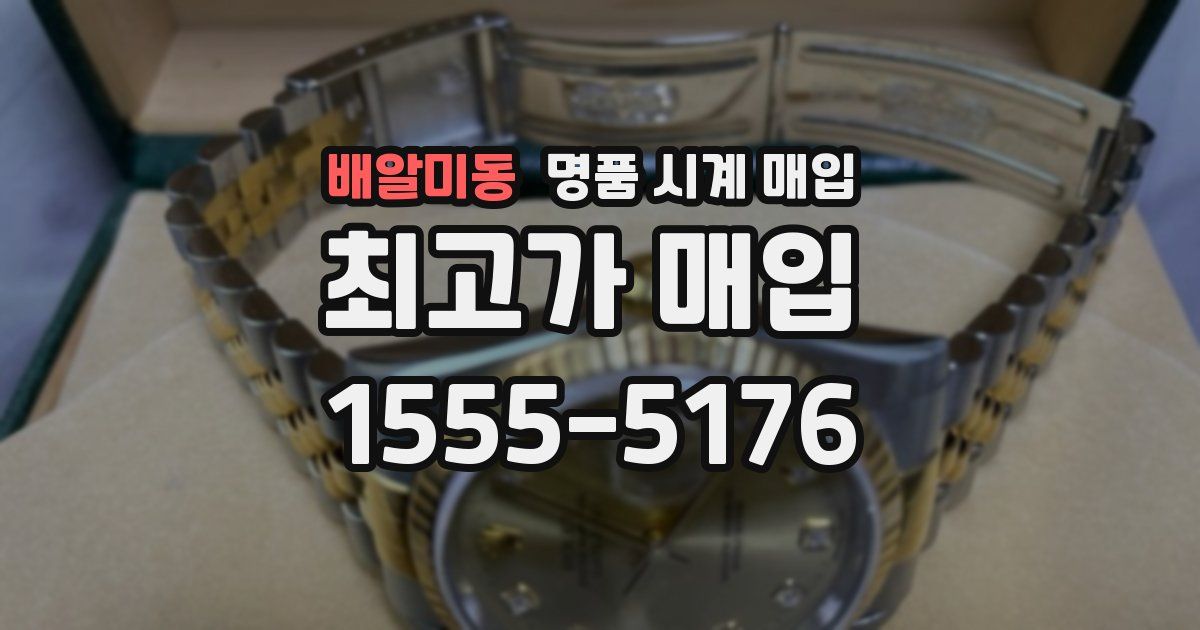 배알미동 명품 시계 매입