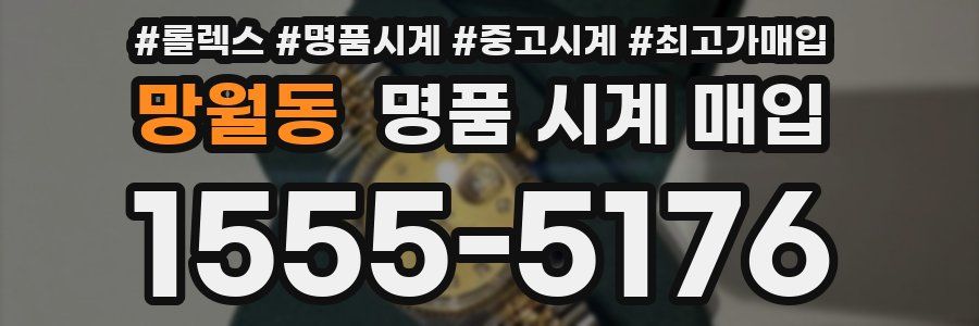 망월동 명품 시계 매입