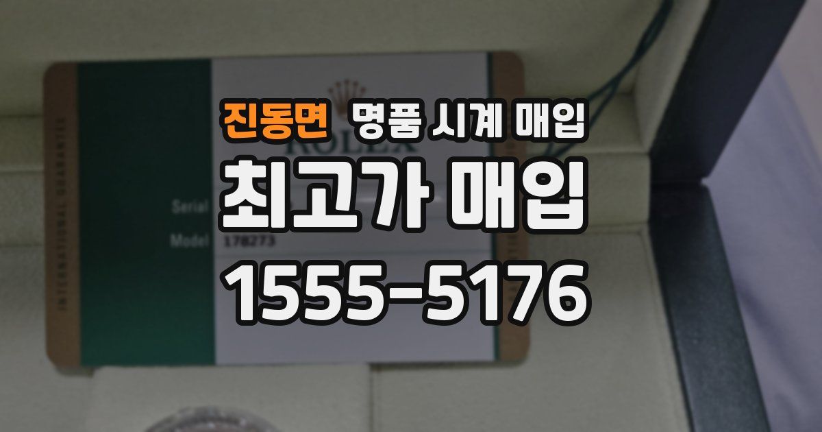 진동면 명품 시계 매입