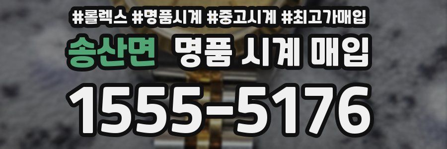송산면 명품 시계 매입