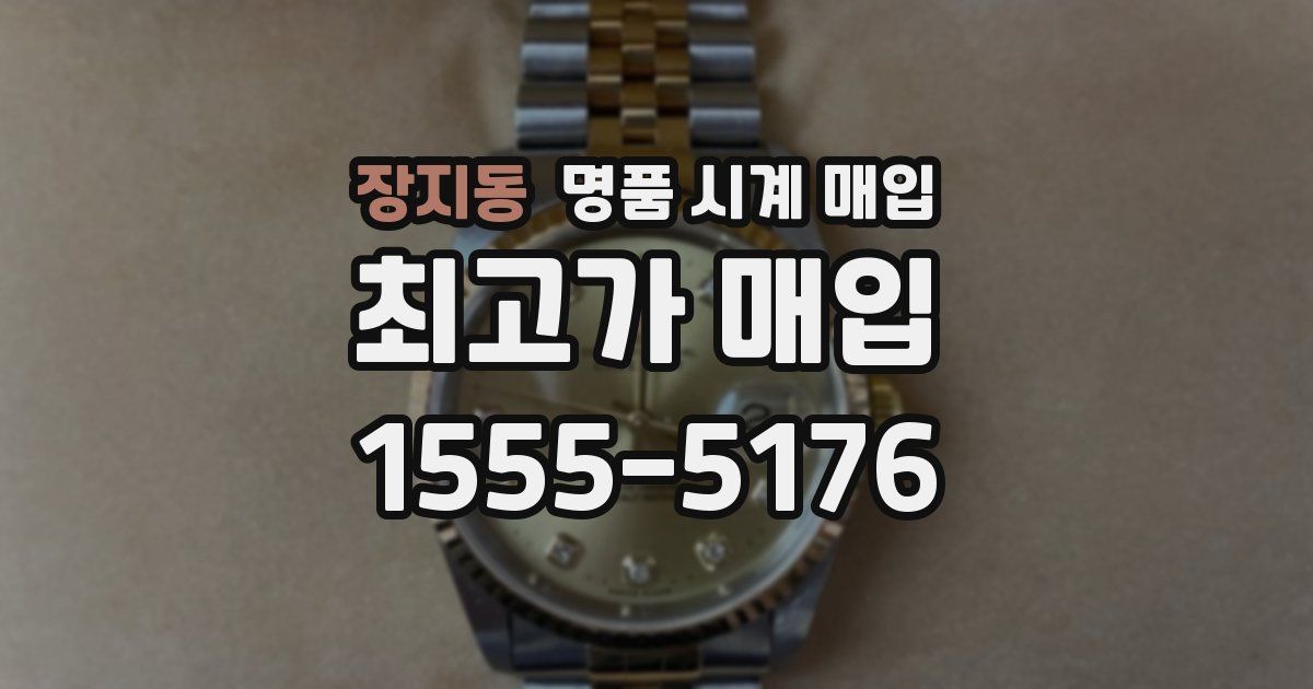 장지동 명품 시계 매입