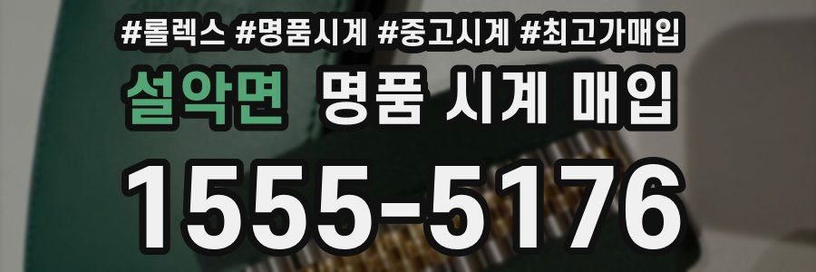 설악면 명품 시계 매입
