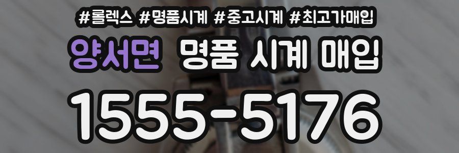 양서면 명품 시계 매입