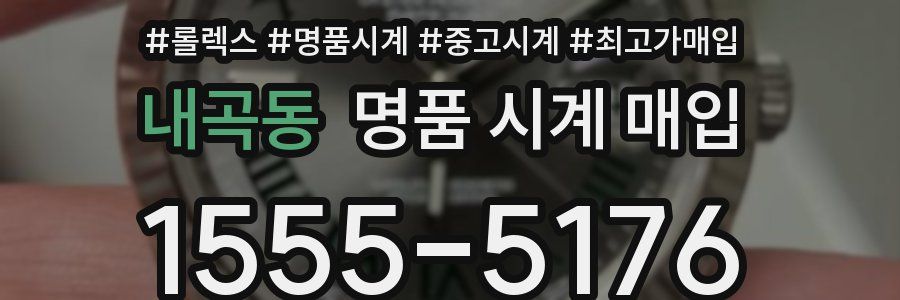 내곡동 명품 시계 매입